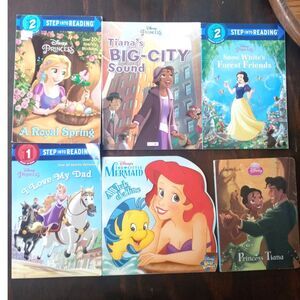 Set of 6 Disney Princessess Books